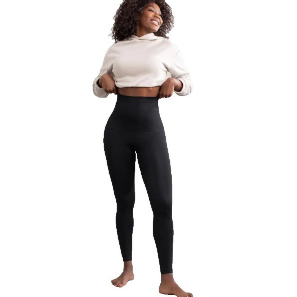 Shapermint Essentials High Waisted Shaping Leggings Women's XL Black NWT 0063